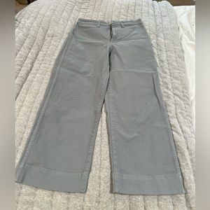 Madewell Slim Emmett Wide Leg Cropped Pant